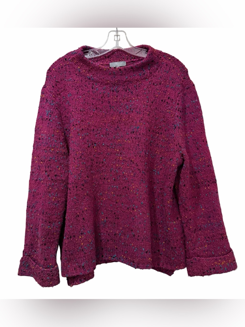 Habitat Large Berry Pink Speckled Sweater 0001